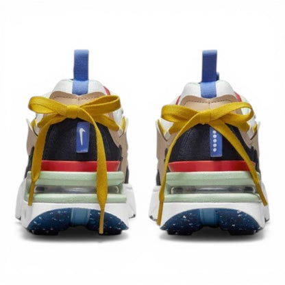 UrbanStyle layered chunky athletic sneakers in multi-color with yellow laces and a robust sole.