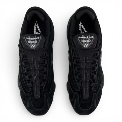urbanstyle New Balance 1000 lifestyle sneakers in monochromatic black suede and mesh with sculpted midsole.