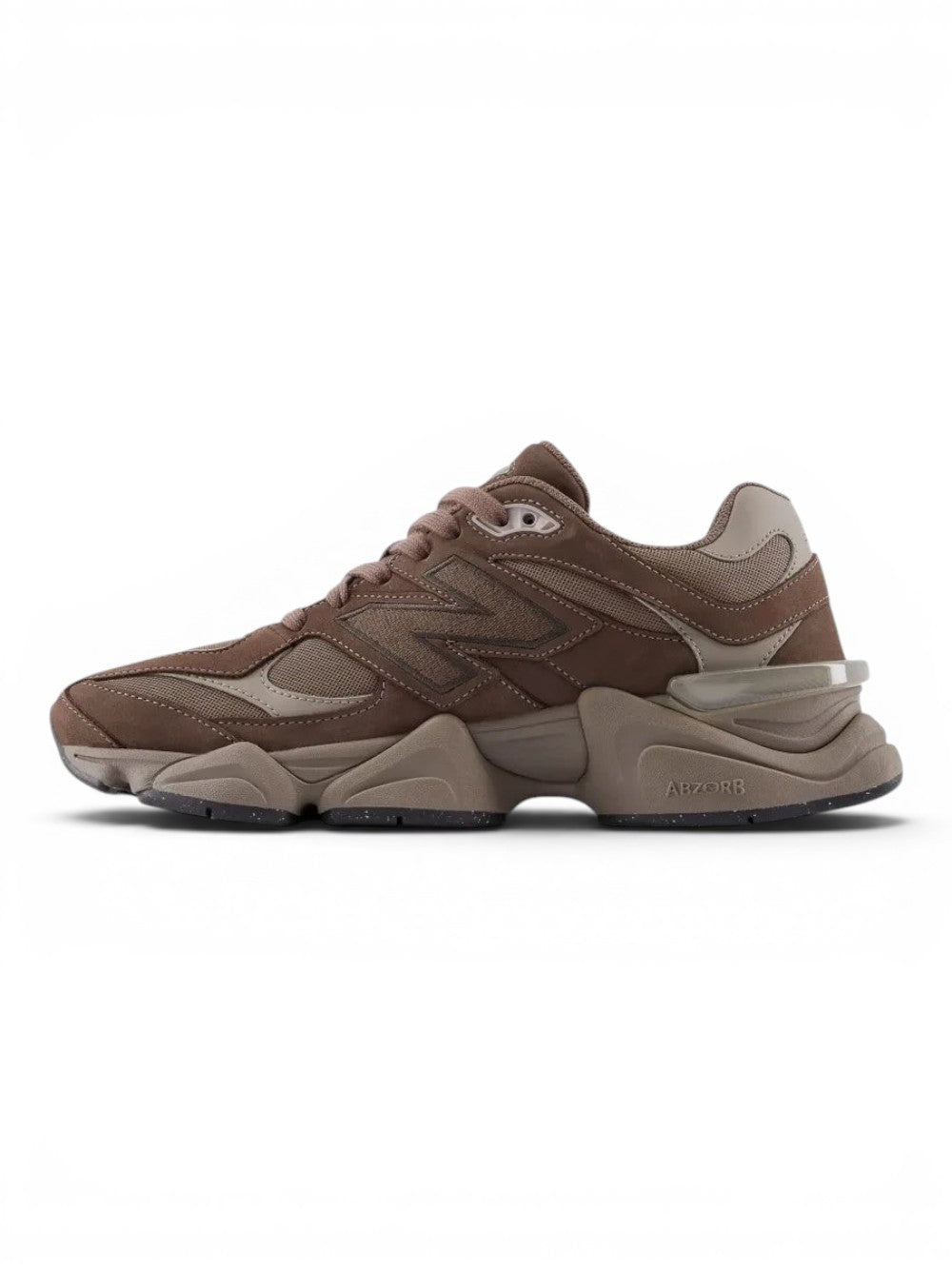 urbanstyle New Balance 9060 lifestyle sneakers in monochromatic brown suede and mesh with a chunky sculpted midsole