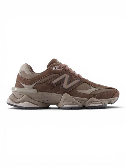 urbanstyle New Balance 9060 lifestyle sneakers in monochromatic brown suede and mesh with a chunky sculpted midsole