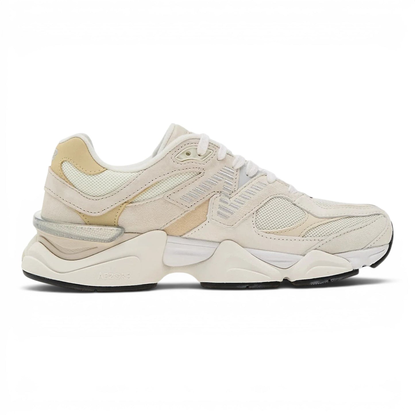 urbanstyle New Balance 9060 lifestyle sneakers in cream and tan mesh and suede with a chunky sculpted midsole