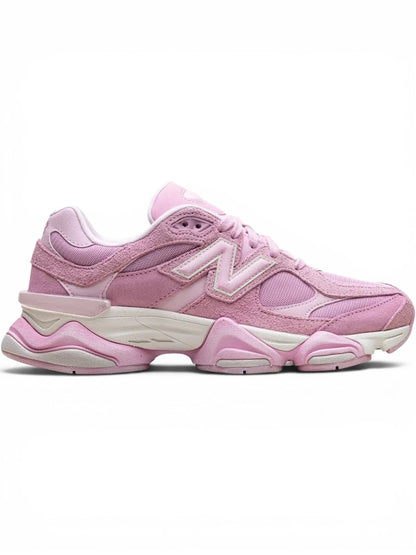 urbanstyle New Balance 9060 sneakers in monochromatic pink with suede and mesh upper and chunky sculpted midsole