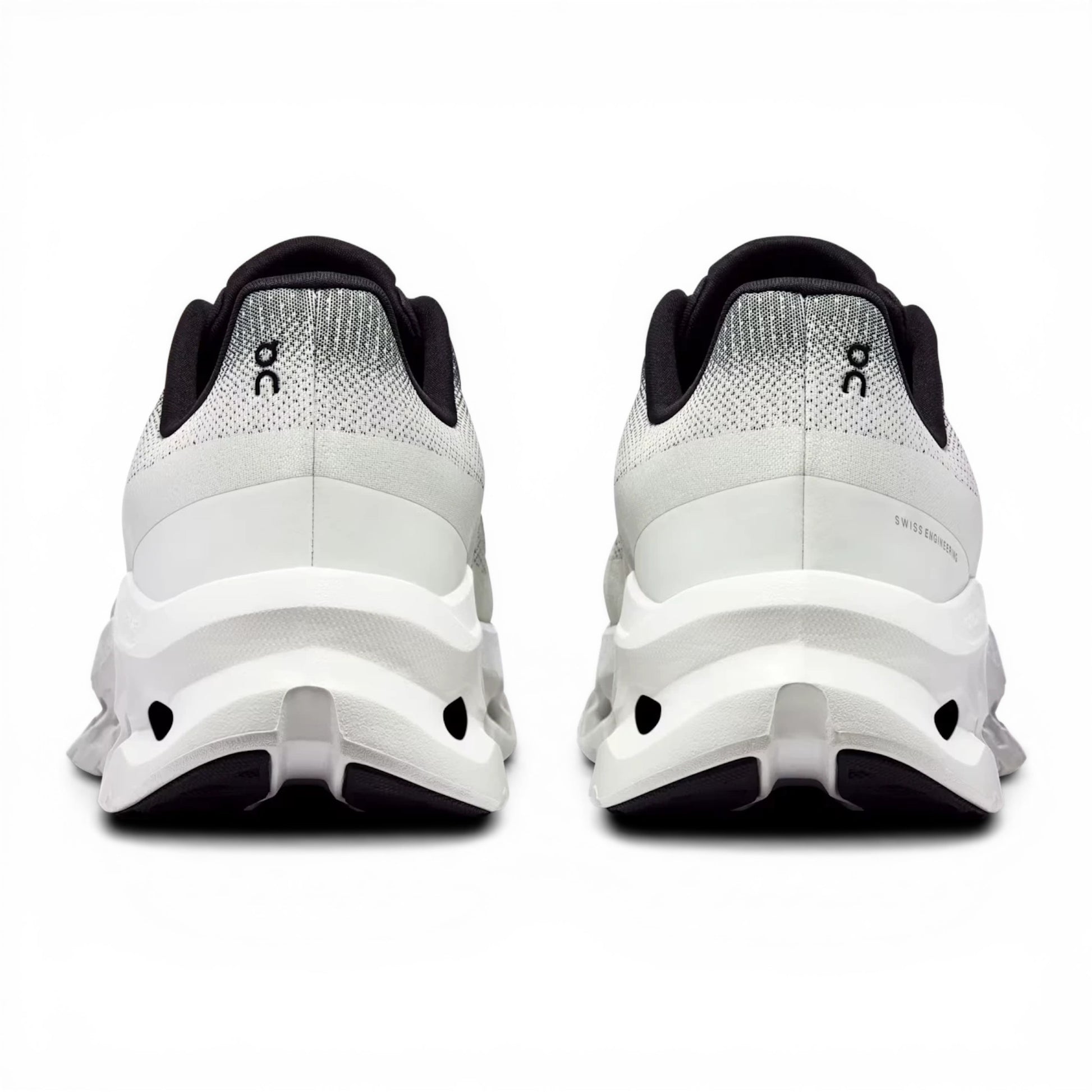 urbanstyle white and grey gradient mesh running shoes with CloudTec® sole and durable rubber outsole.