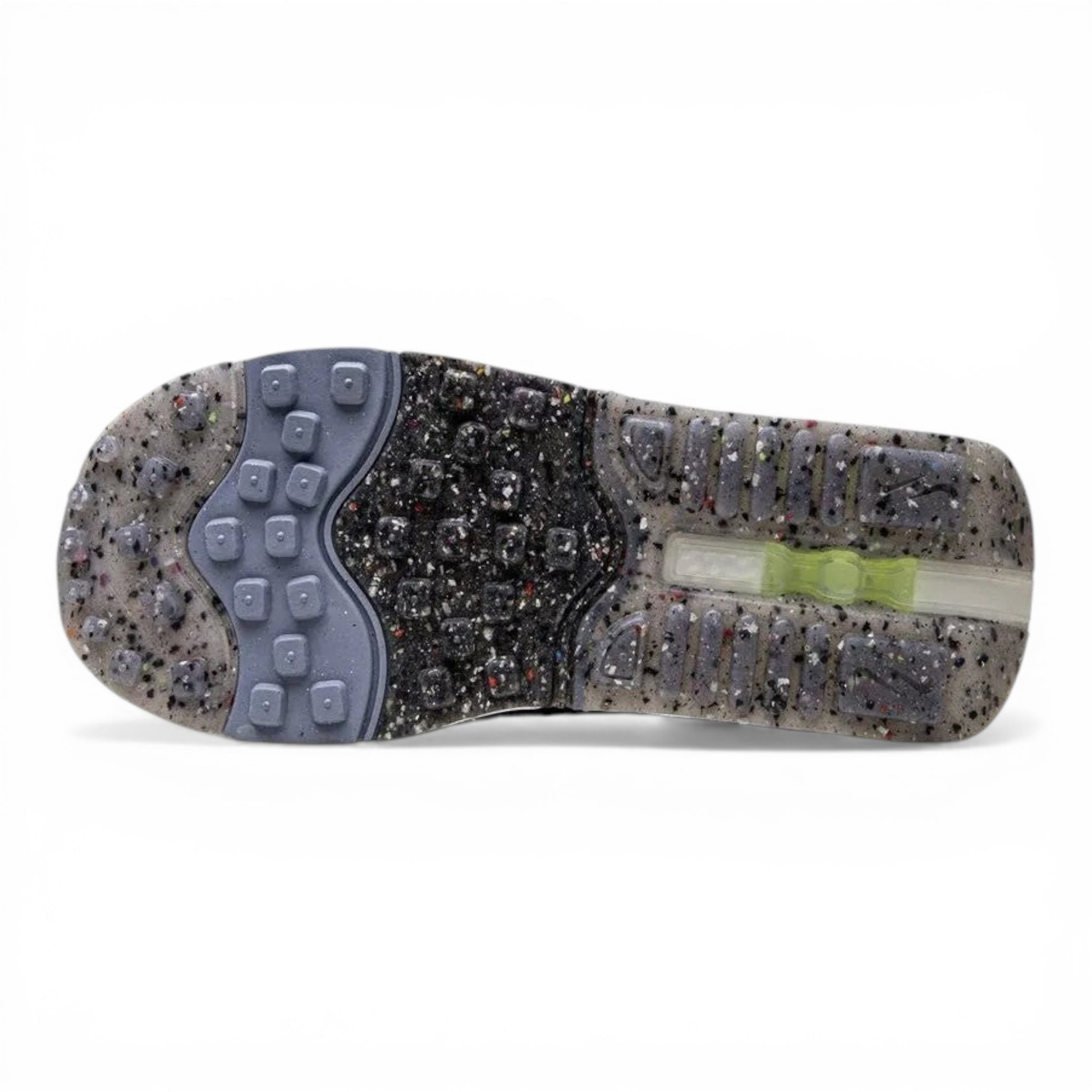 Urbanstyle Women's Nike Air Max Verona sneaker sole with grey, lavender, and pale yellow accents and visible air cushioning.